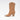Metallic Silver Toe Tip Mid- Calf Western Boots