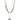 Stainless Steel Double Layered Necklace with hanging clover