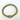 Matte Gold Stretch Bracelet w/ Smoke Square Crystal