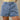 HIGH RISE POLKA DOT DENIM SHORTS