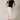 LACE TRIM SATIN MIDI SKIRT