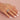 RIBBED CZ SWIRL DESIGN STRETCH RING