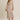 CHAMPAGNE ROSE SOFT DRAPE FABRIC MIXED ROMANTIC MIDI DRESS